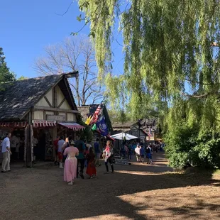 Food and merchandise booths