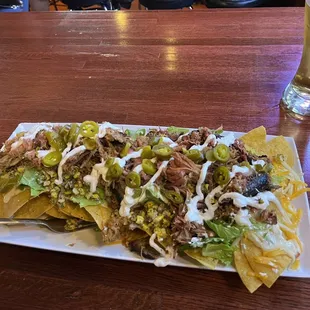 Nachos from appetizer menu