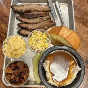 Brisket platter (you cannot sub out any sides)