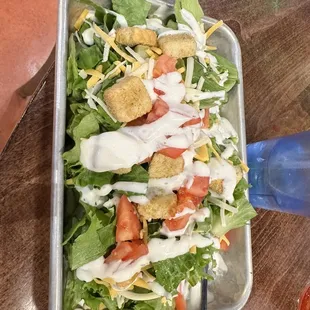 Side salad (no onions)