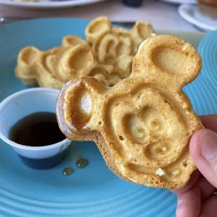 Vegan Mickey waffles