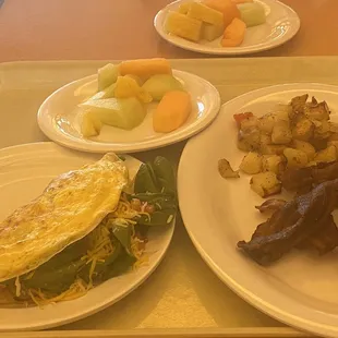 Buffet breakfast partially self serve 6-26-22