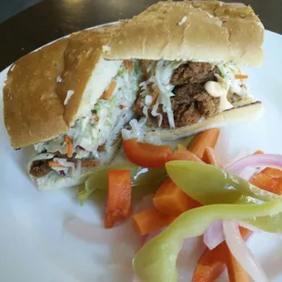 Fried chicken sandwich $11... Very good!! A lite kick, chicken is moist, golden fried crisp. Mmmmmmm