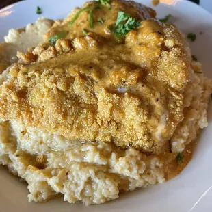 Fish and grits