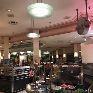 the restaurant's buffet