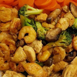 Shrimp &amp; chicken hibachi