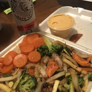 #1 veggie hibachi combo.