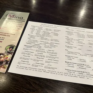 All-You-Can-Eat Menu