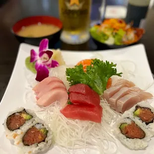 Sashimi Special . I great find, incredible value for the $, delicious, fresh and fast service. Sashimi special for $20?!