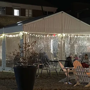 Tented area