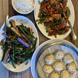 70. Sauteed Eggplant & String Bean