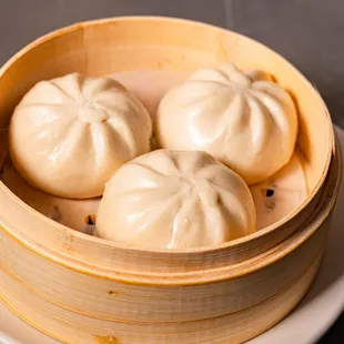 Steamed Custard Buns (3pcs)
