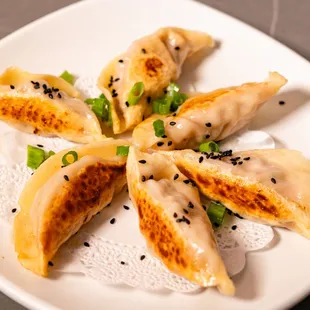 1. Pork Pot Stickers
2. Chicken Pot Stickers
3. Shrimp Pot Stickers