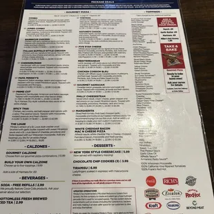 Menu 2/19/23