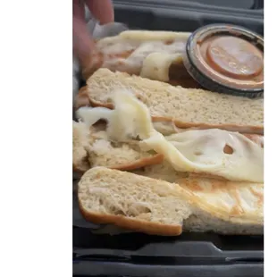 Cheesy breadsticks...