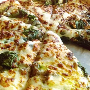 Mediterranean pizza with lamb sausage