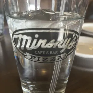 Water.  I forgot to take any pictures of the wedge salad and mini pizza.