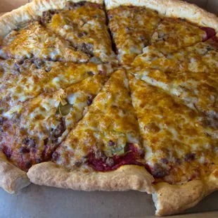 Large Cheeseburger Pizza
