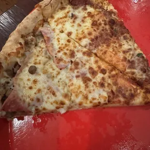 Sausage and Canadian bacon