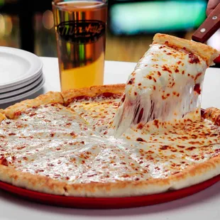 Enjoy Minsky's gourmet pizzas!