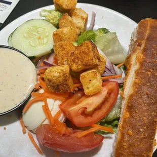 Side Salad w Peppercorn Ranch dressing