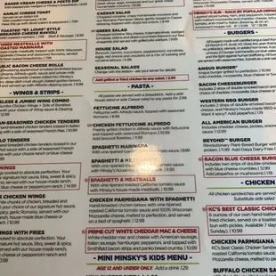 Menu front
