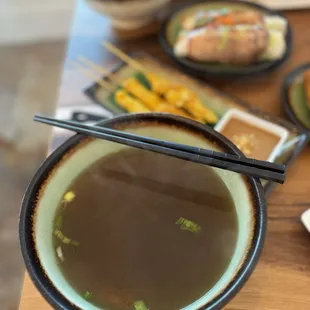 Pho broth (massive portion!)
