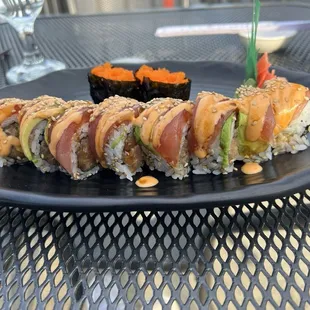 Smelt Egg (Masago) Red Dragon Roll