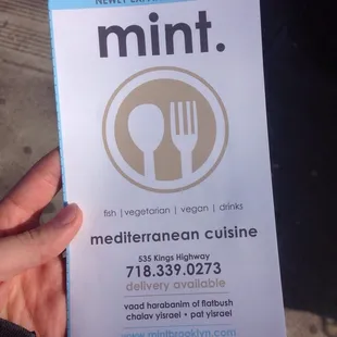 new menu (not all vegan anymore)