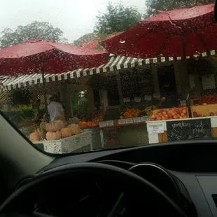 a view from inside a car