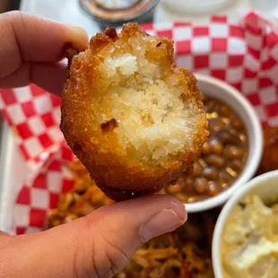 Hush puppy corn ball appetizers