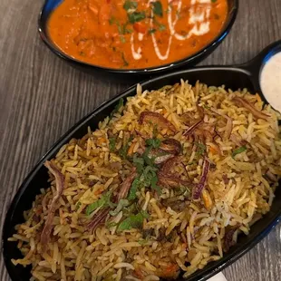 Chicken Briyani, Butter Chicken