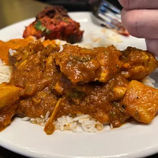 a plate of food