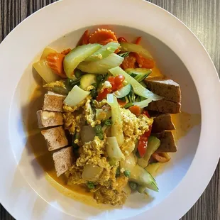 Golden tofu (vegetarian)