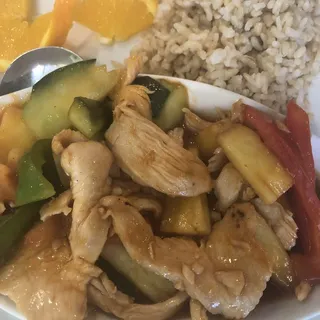 58. Chilli and Basil Leaves