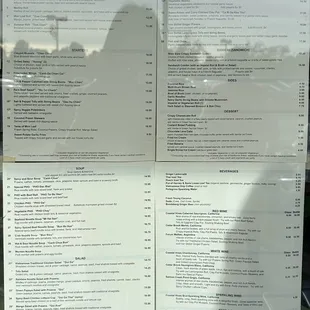 Menu as of 01/04/25 Part 1 of 1