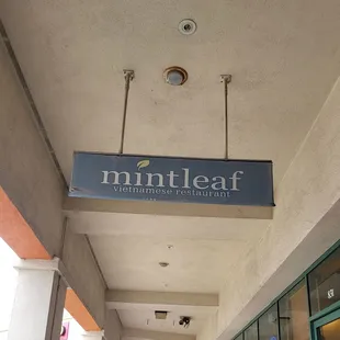 Mint Leaf sign