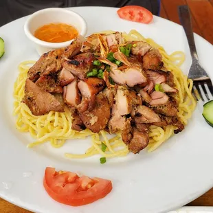 Lemongrass Chicken Garlic Noodles