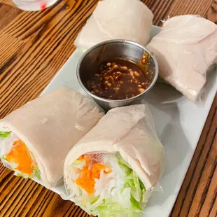 White meat chicken rolls