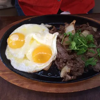 Sizzle Beef Steak & Egg