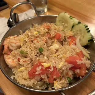 Shrimp fried rice level 3 spice