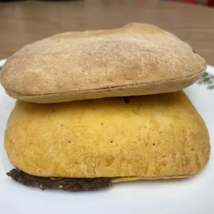 The yummiest meat patties! Jerk chicken and spicy beef