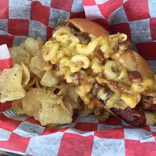 Fins Mac and Cheese Grilled Cheese