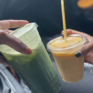 Kale/ginger/cucumber  Tutti-frutti