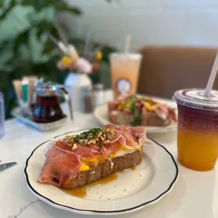 Peach prosciutto