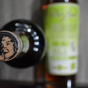 a close up of a bottle