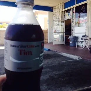 I'm sharing a Coke with myself