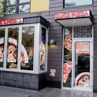 the front of the restaurant