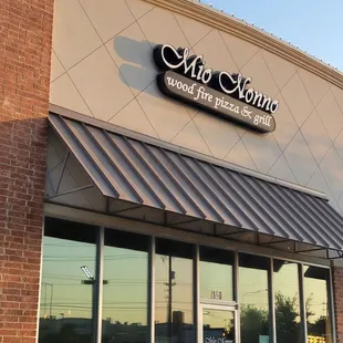 the front of a restaurant