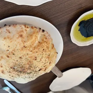 Their version of Focaccia. It's more pita like, but still delicious